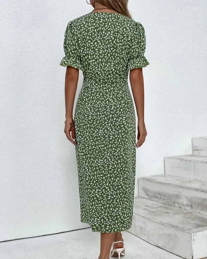 Women's Wrap Midi Dress