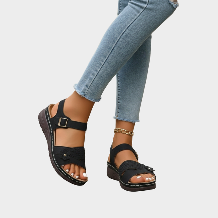 Comfortable Sandals Synthetic Leather Adjustable Strap