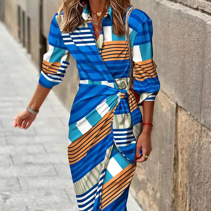 Women's Printed Wrap Dress