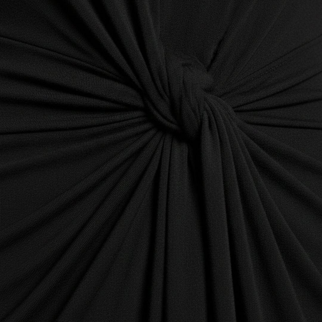 Maxi Dress Black Long Sleeve Jersey