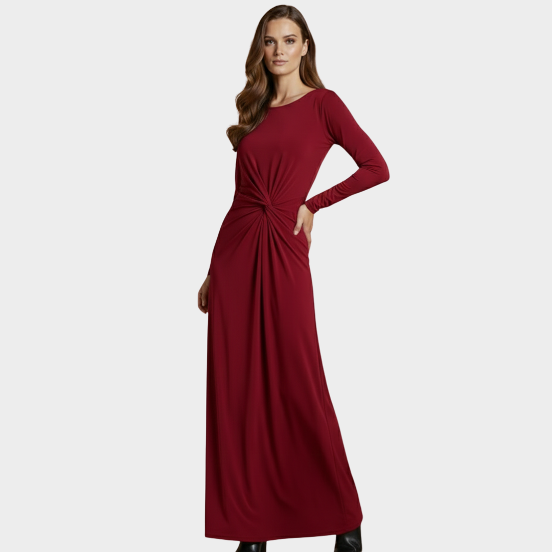 Maxi Dress Black Long Sleeve Jersey