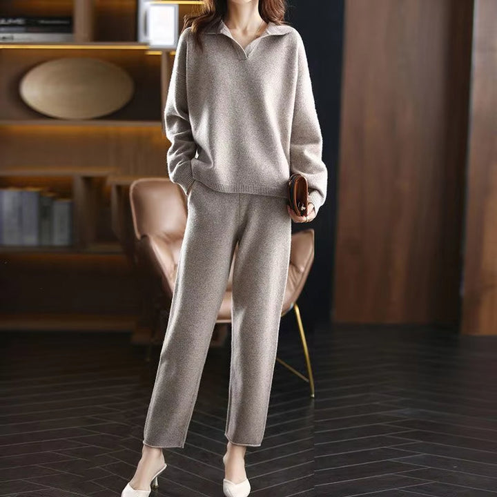 loungewear set cashmere knit women