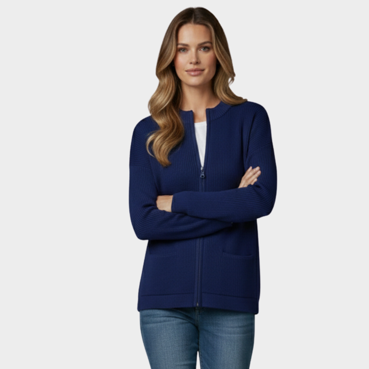 Women’s Knit Open-Front Cardigan with Pockets