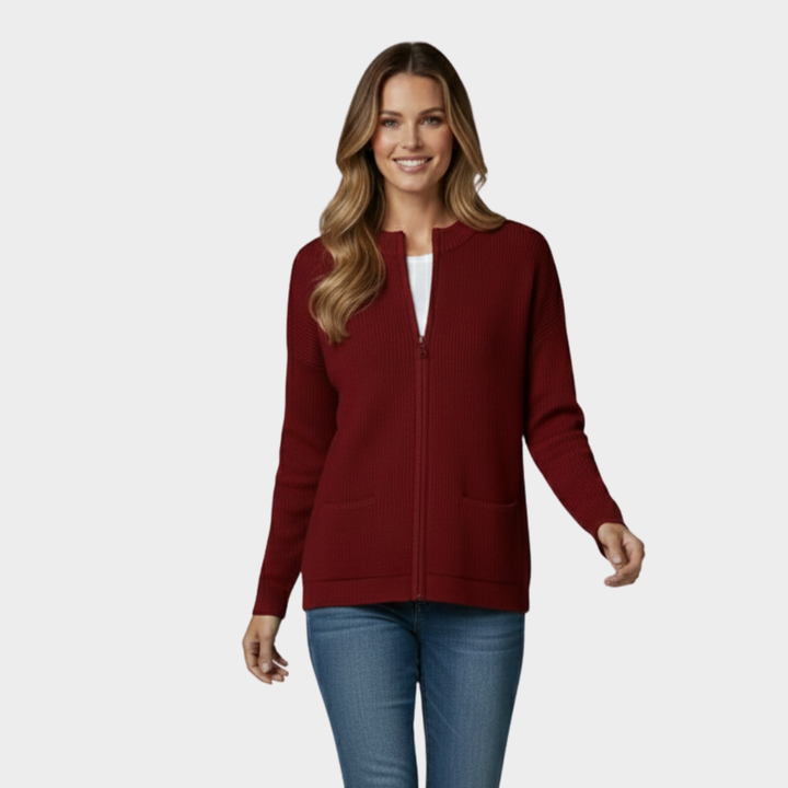 Women’s Knit Open-Front Cardigan with Pockets