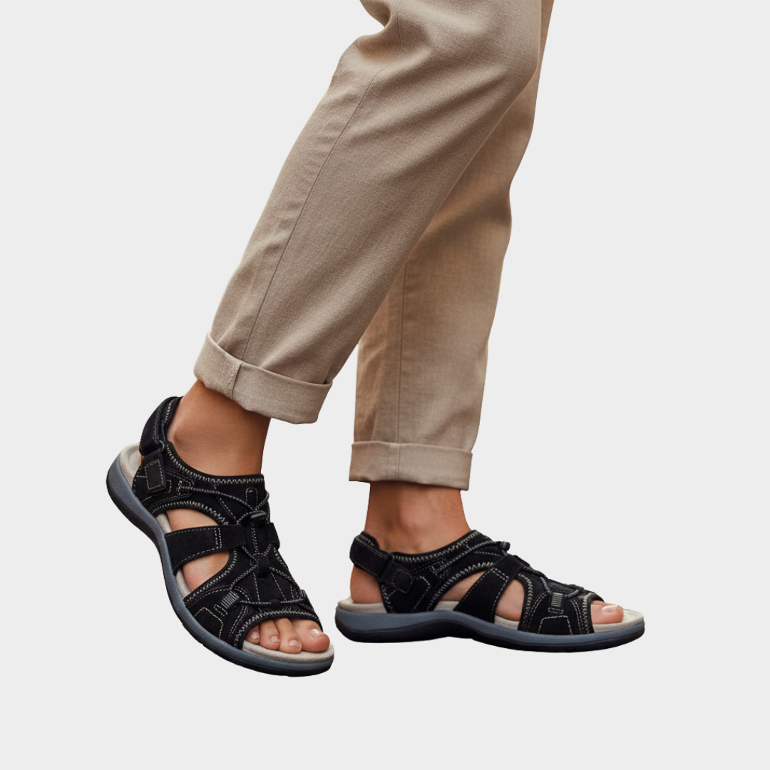 Men’s Orthopedic Walking Sandals Adjustable Straps
