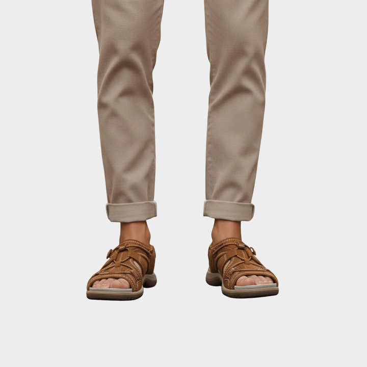 Men’s Orthopedic Walking Sandals Adjustable Straps