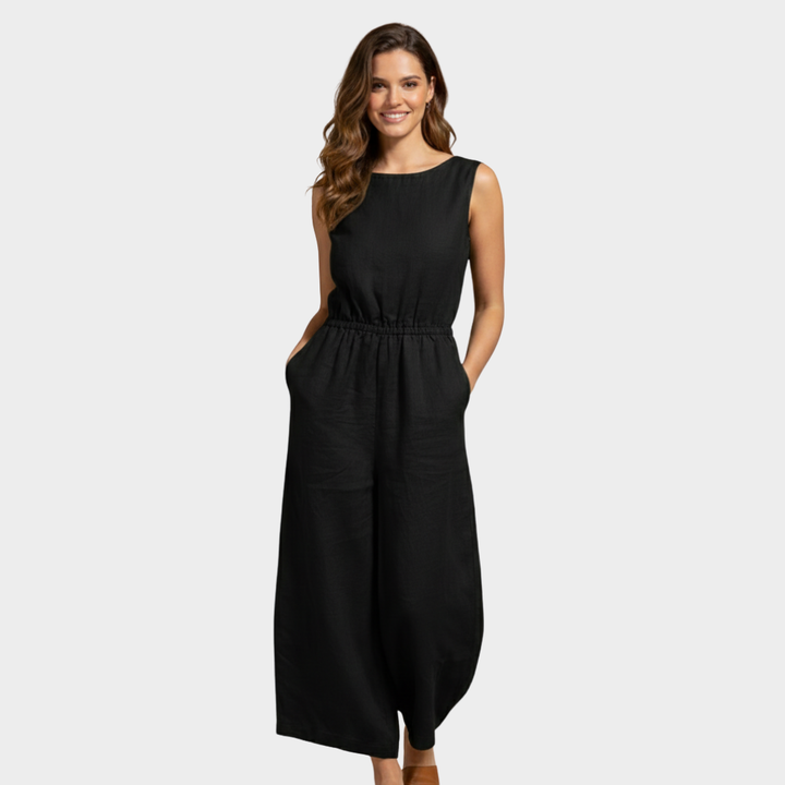 Women’s Sleeveless Wide-Leg Jumpsuit