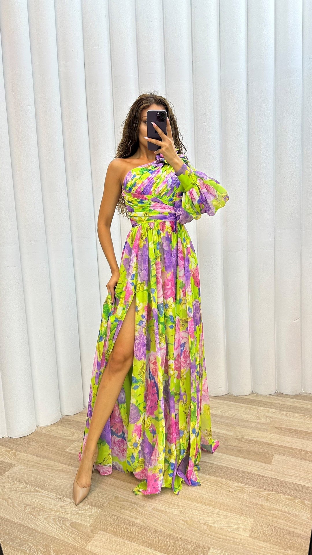 Women's Flowy Shoulder Dress for Summer