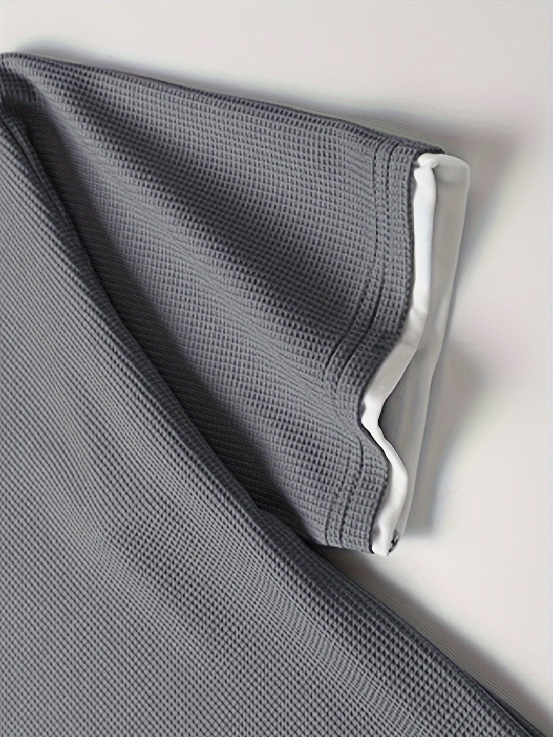 Lounge Set Men Waffle Knit Relaxed Fit Short Sleeve Tee Shorts