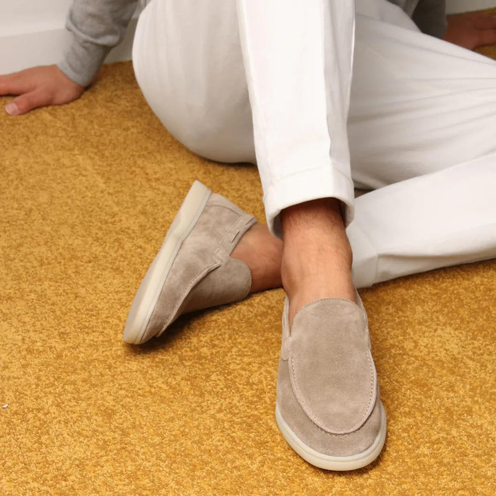 mens suede loafers slip on