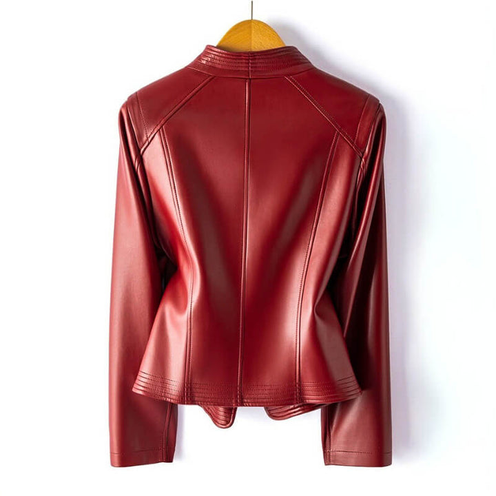 Women's Leather Motorcycle Jacket