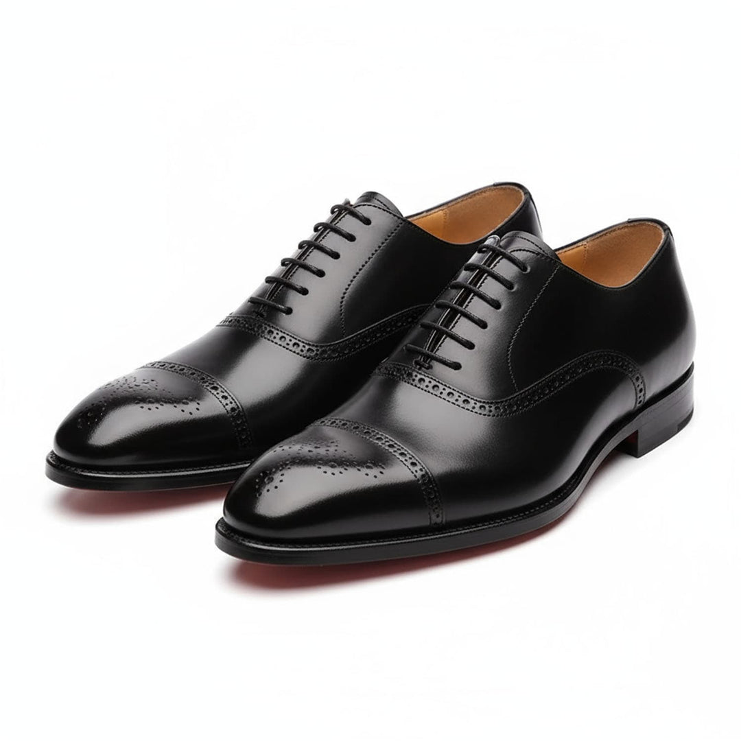 Men oxford brogue lace up dress shoes