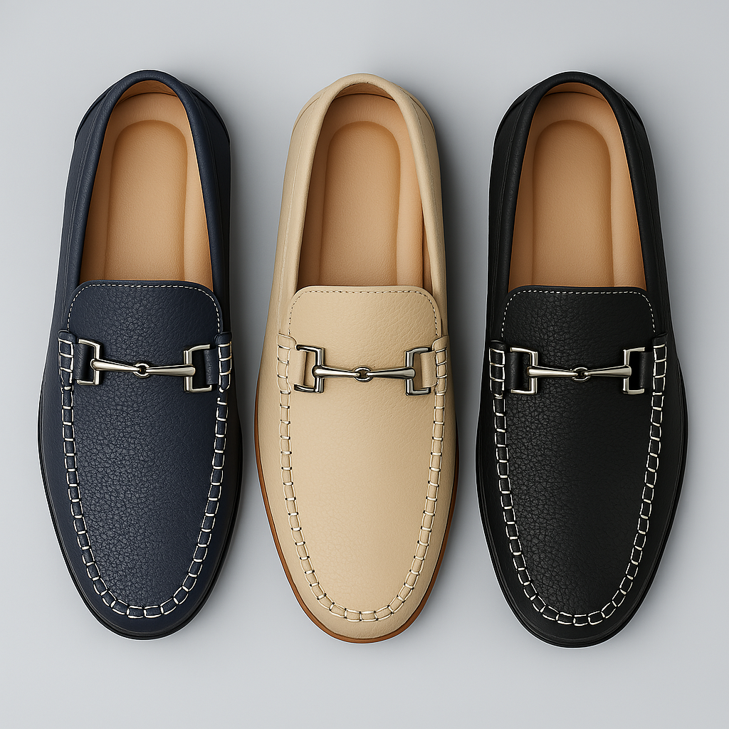 Men’s Leather Loafers Slip On Casual Shoes
