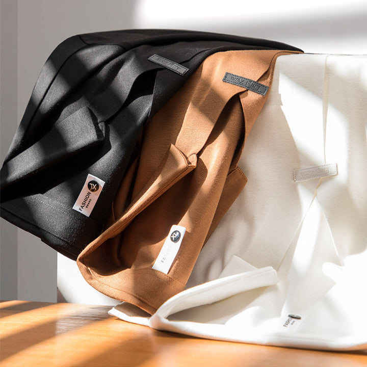 Men polo shirt short sleeve cotton silk blend regular fit