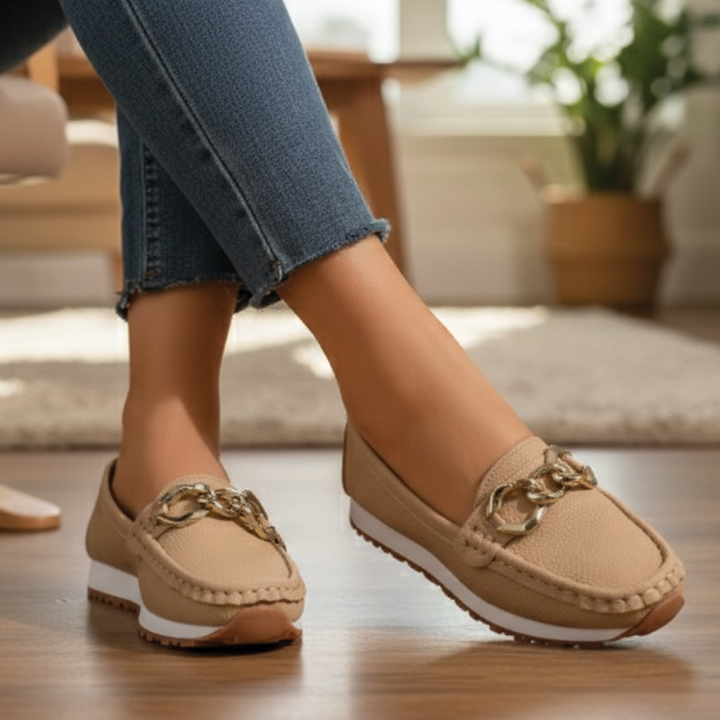 Women's Flat Buckle Loafers