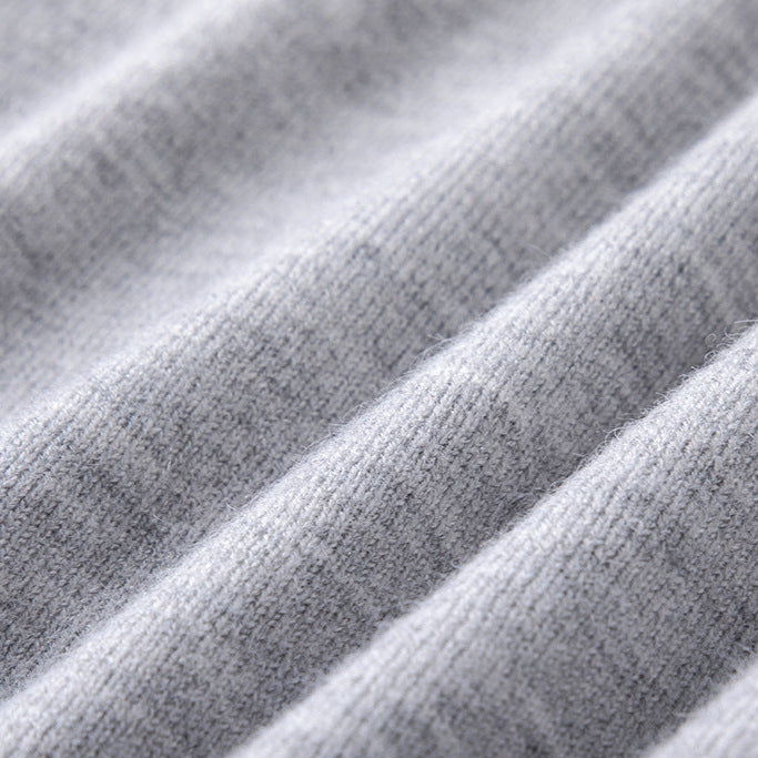 Men v neck sweater wool cashmere blend regular fit