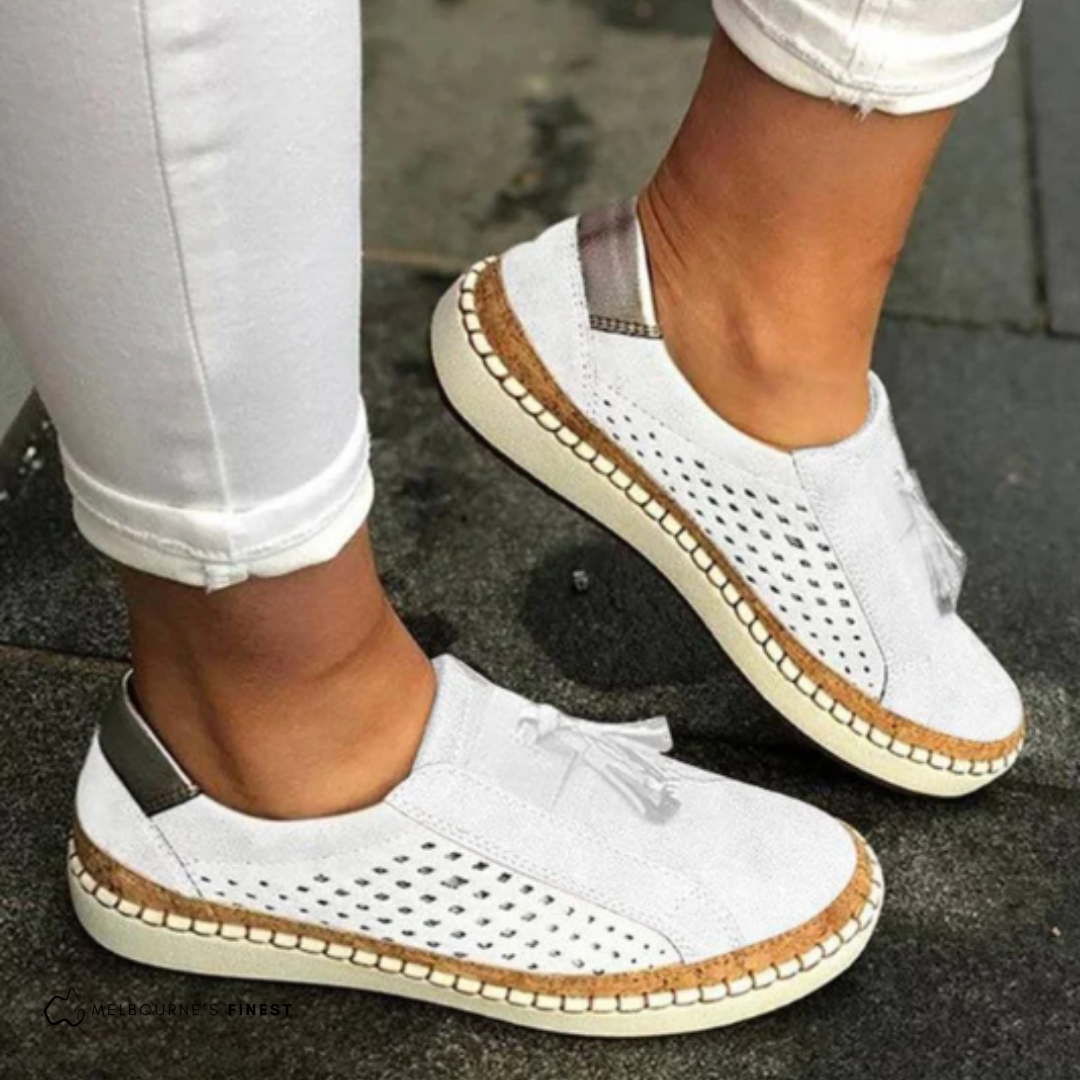 Women's Slip-On Perforated Shoes