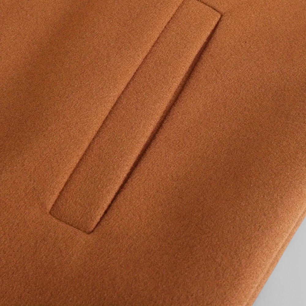 Men's Winter Coat – Smart Casual Minimalist Button Design