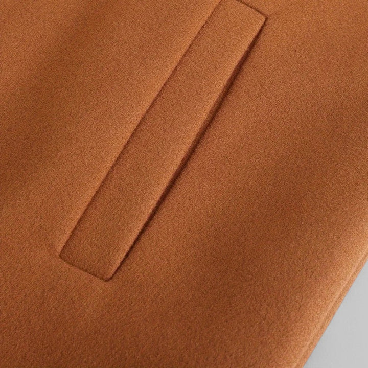 Men's Winter Coat – Smart Casual Minimalist Button Design