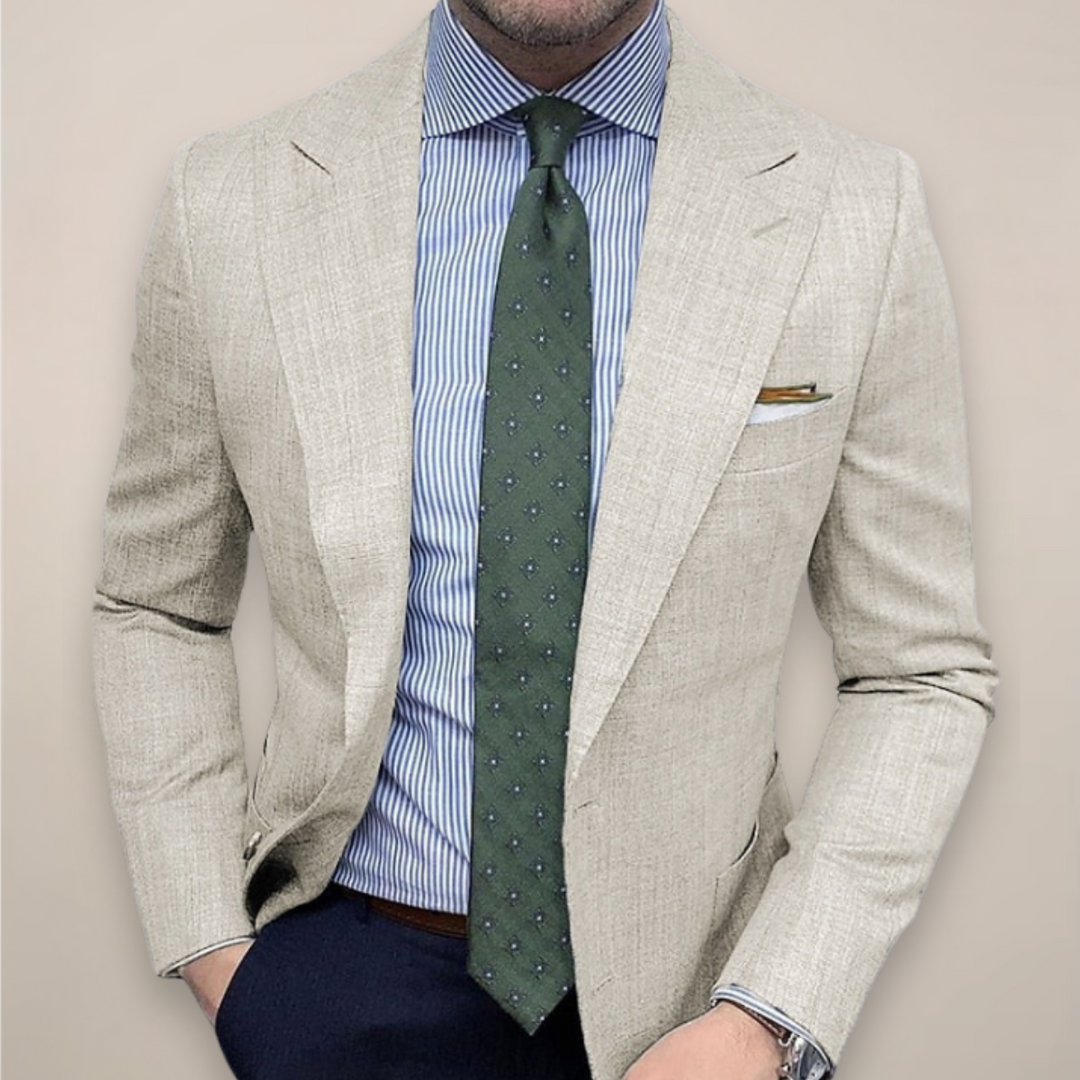 Men’s Blazer - Tailored Lightweight Jacket for Work or Dinner