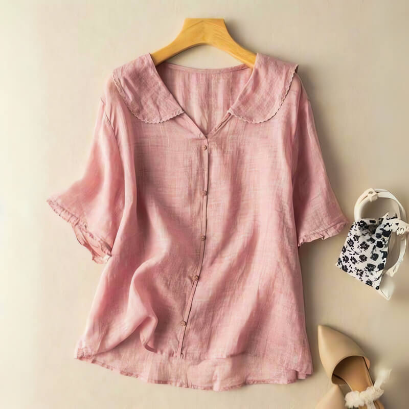 Women's Cotton-Linen Blouse