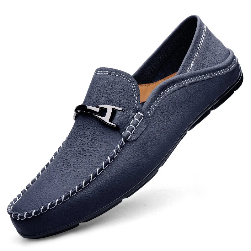 Men’s Leather Loafers Slip On Casual Shoes
