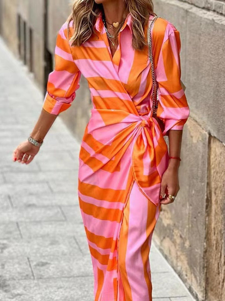 Women's Printed Wrap Dress