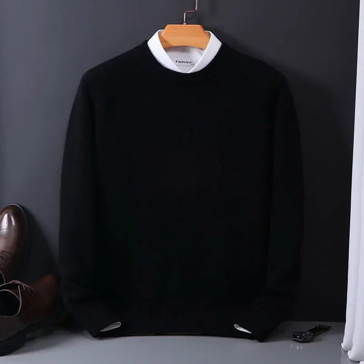 Men’s Cashmere Sweater Crew Neck Long Sleeve