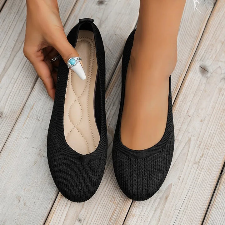 Women orthopedic loafers slip on flat sole
