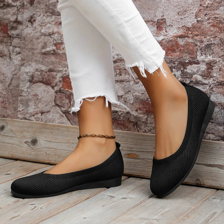 Women orthopedic loafers slip on flat sole