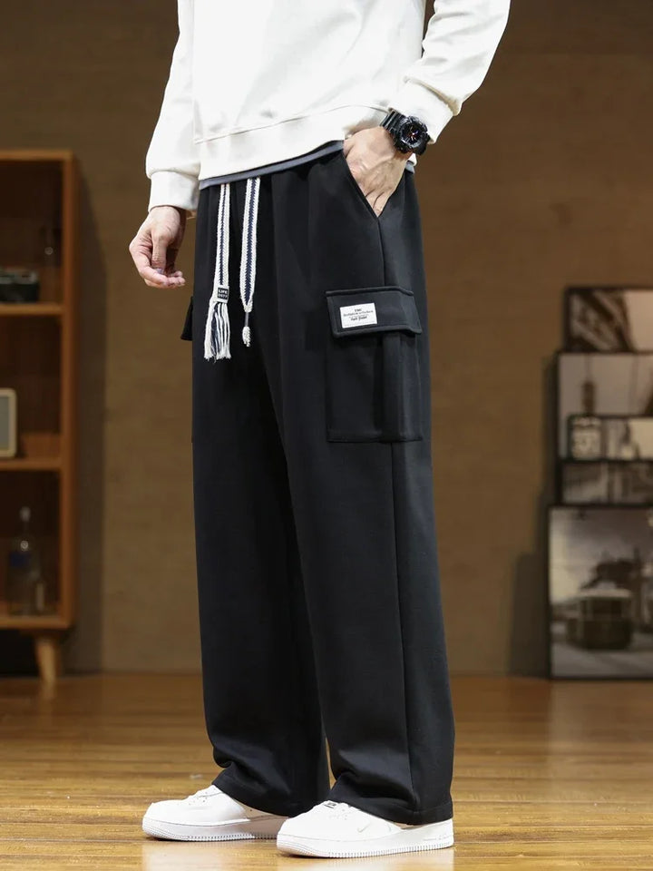 Men’s Cargo Sweatpants Relaxed Fit with Pockets