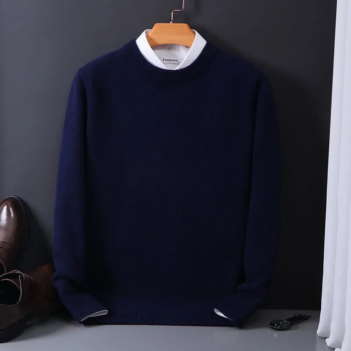 Men’s Cashmere Sweater Crew Neck Long Sleeve