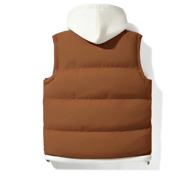 puffer gilet hooded insulated men