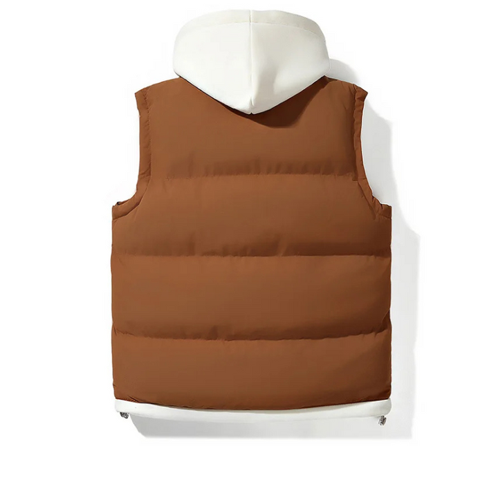 puffer gilet hooded insulated men
