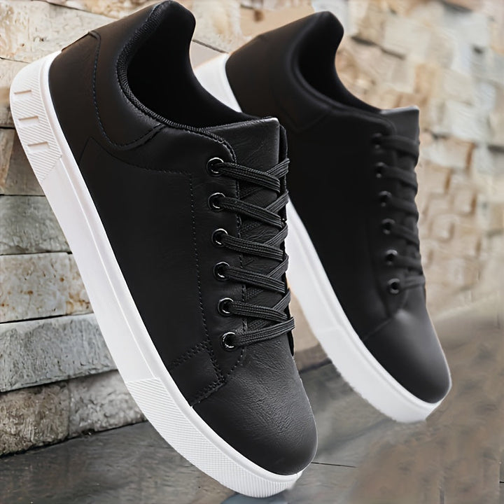 Walking shoes cushioned sole lace up men