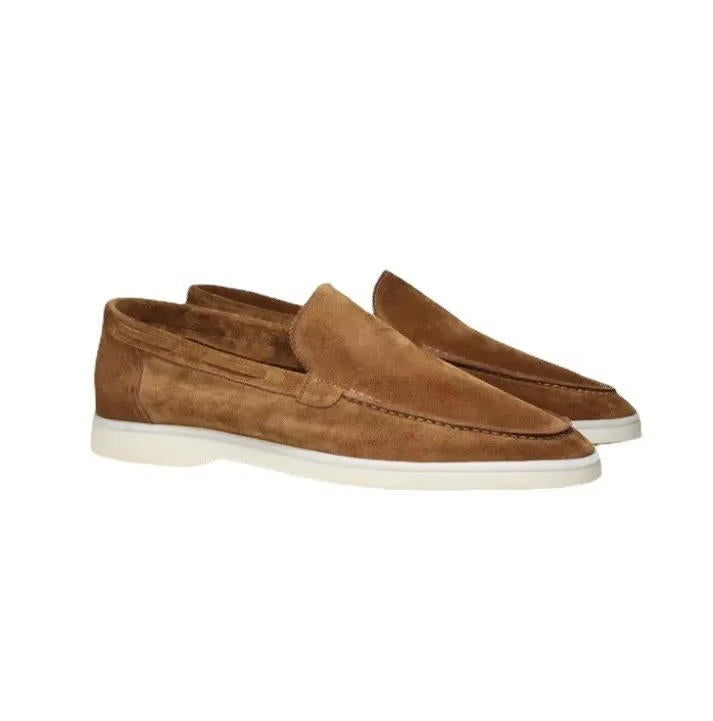 mens suede loafers slip on