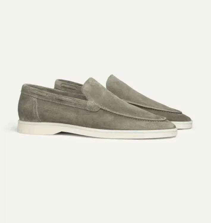 mens suede loafers slip on