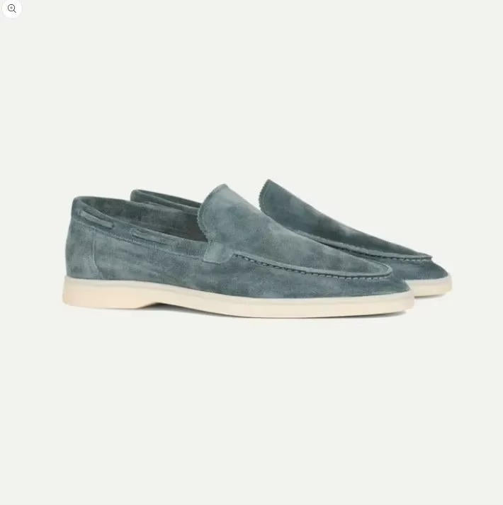 mens suede loafers slip on