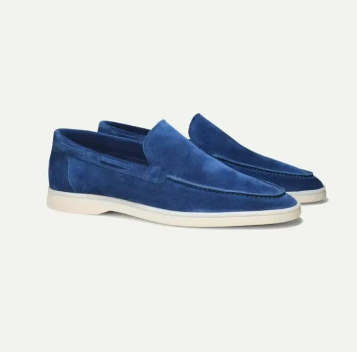 mens suede loafers slip on