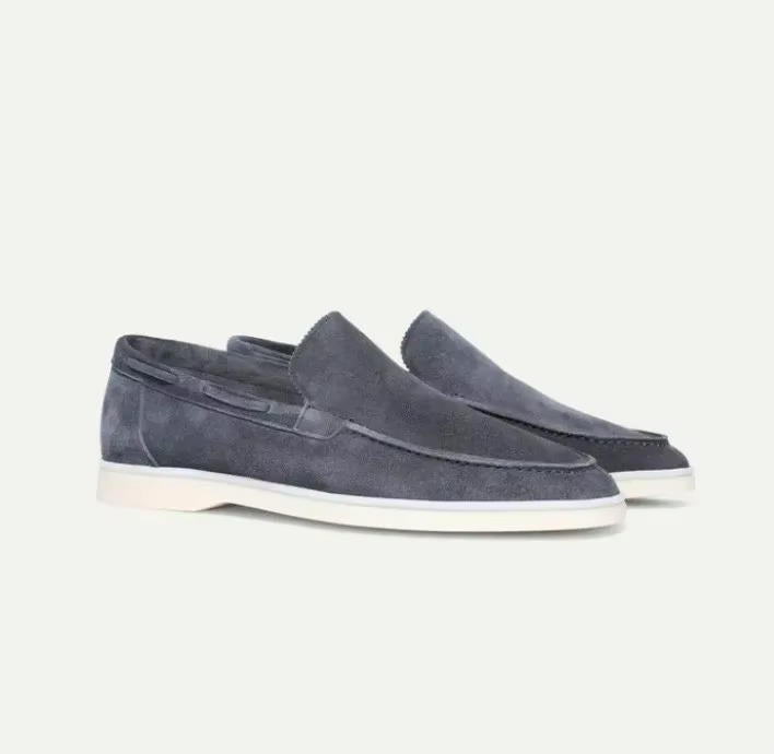 mens suede loafers slip on