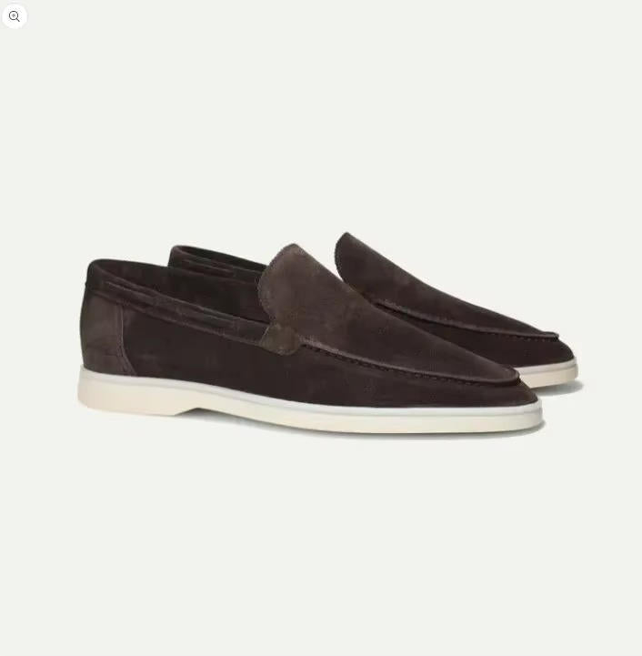 mens suede loafers slip on
