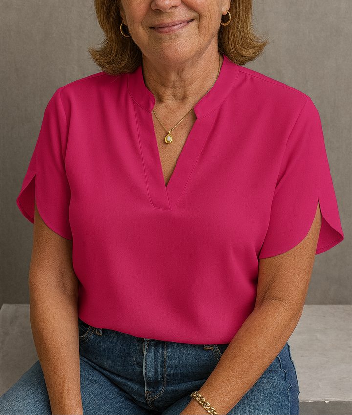 Hailey - Lightweight V-Neck Blouse